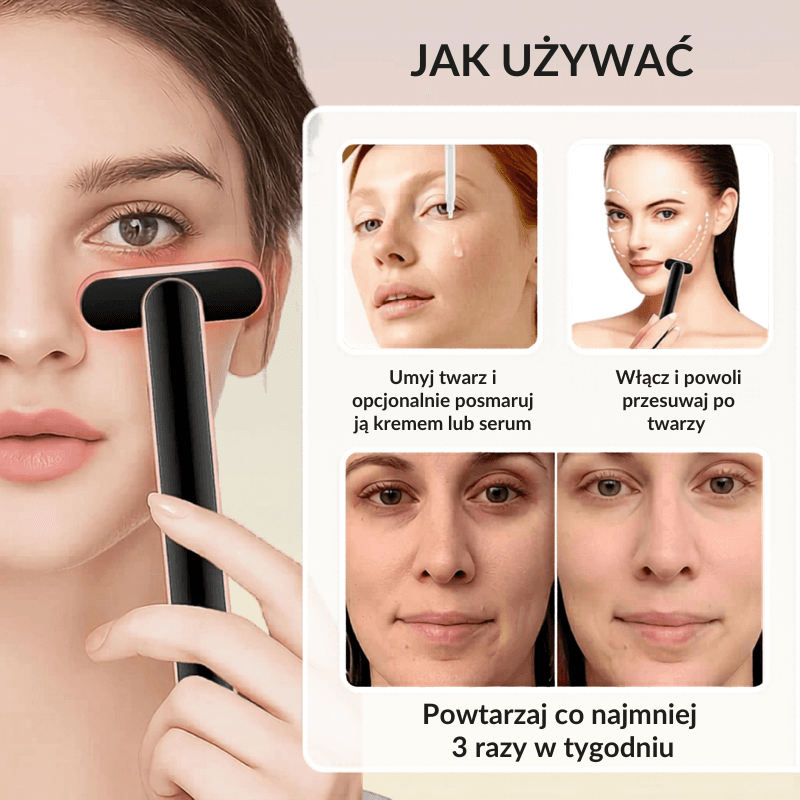 SkinPulse - Domowy lifting twarzy z mikroprądami EMS